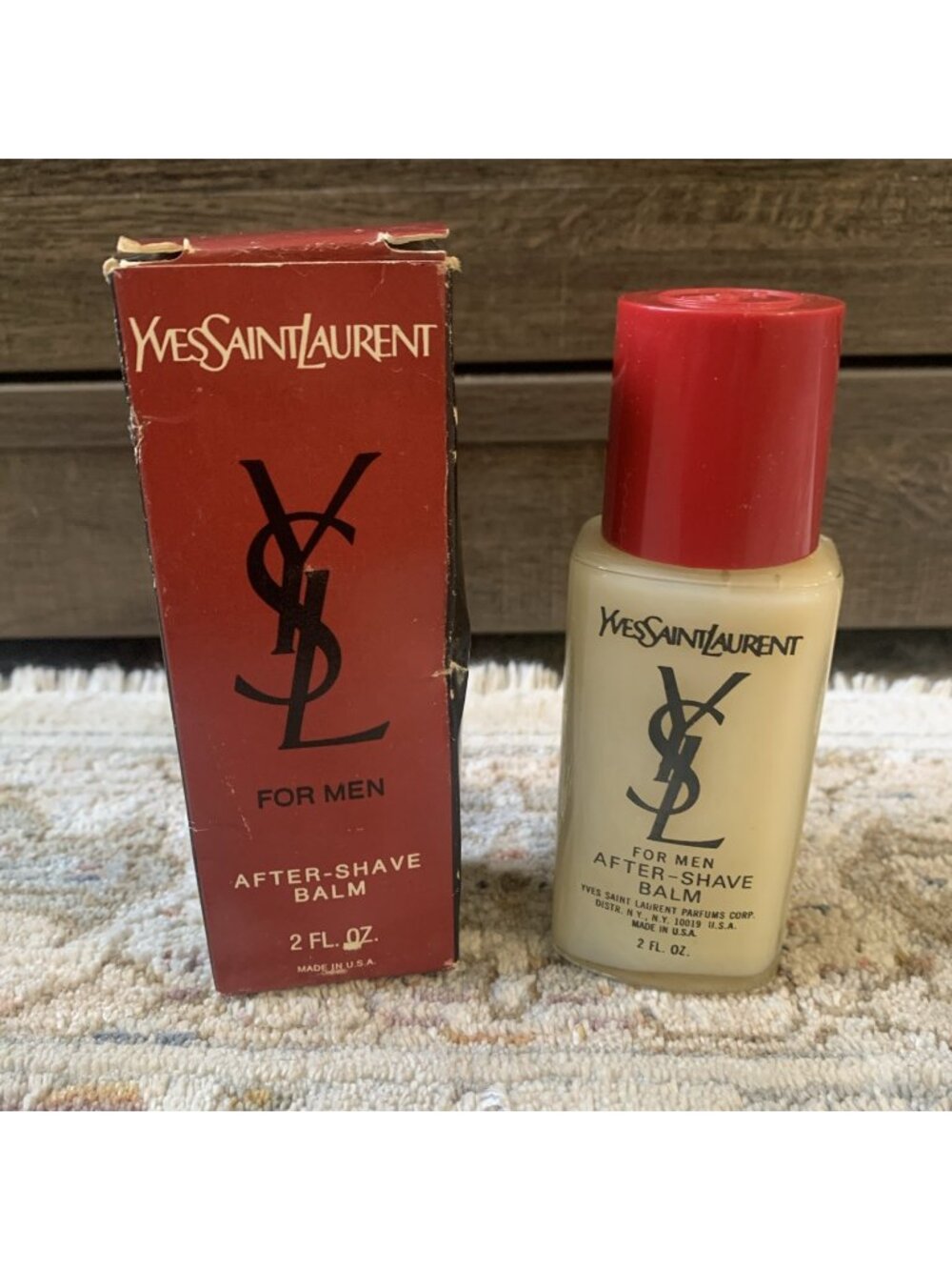 Vintage YSL Yves Saint Laurent Pour Homme After Shave Balm 2 oz NOS